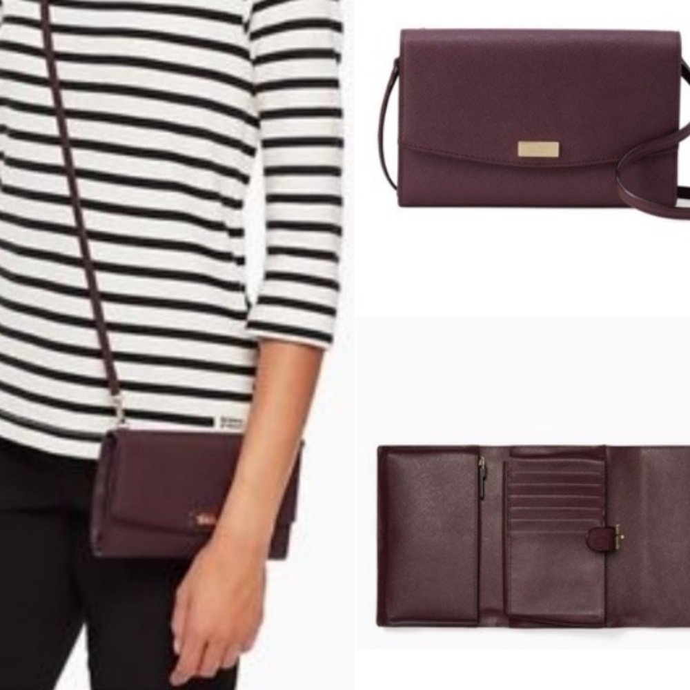 NWOT Kate Spade Laurel Way Crossbody Deep Plum - Picture 7 of 10